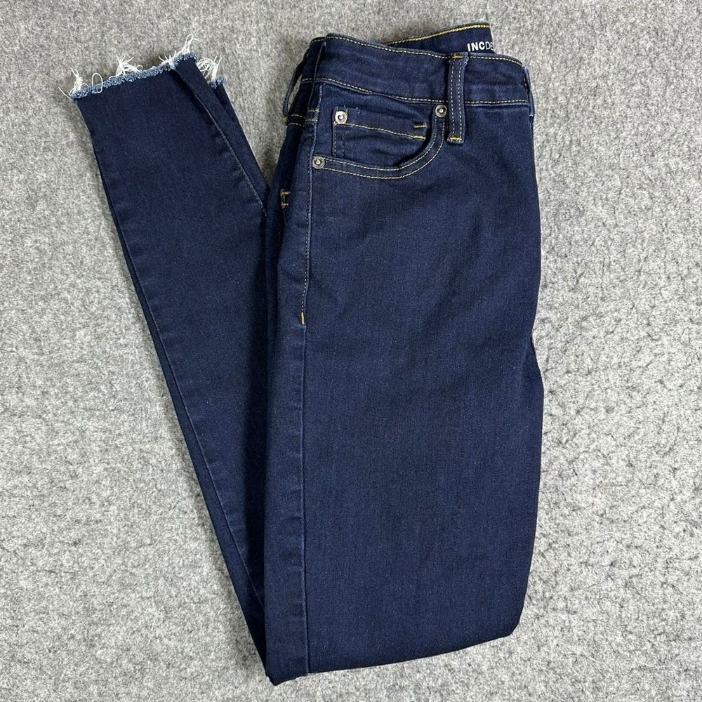 INC International Concepts Womens High‎ Rise Skinny Jeans Dark Wash Size 6